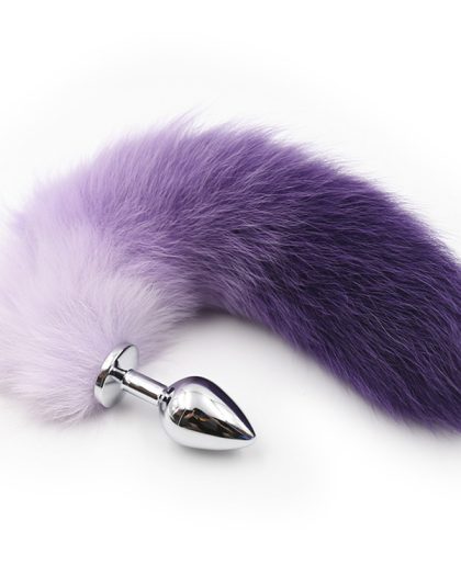 Faux Fox Tail Stainless Steel Butt Plug