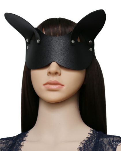 Women Leather Cosplay Mask