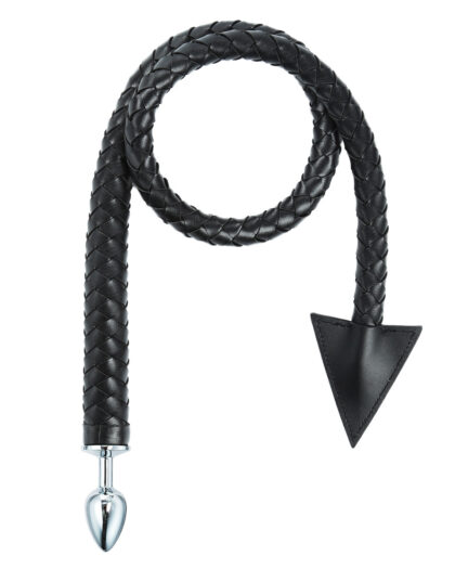 Leather Whip Butt Plug Anal Toy