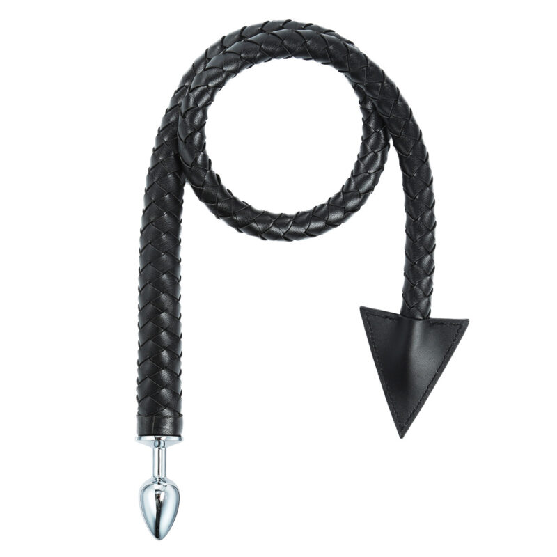 Leather Whip Butt Plug Anal Toy