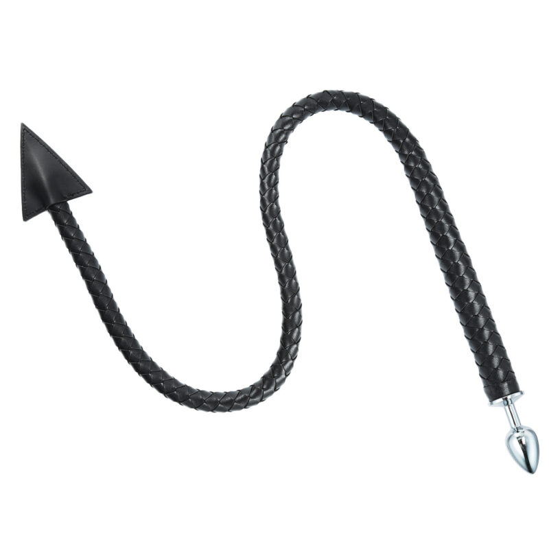 Leather Whip Butt Plug Anal Toy - Image 2